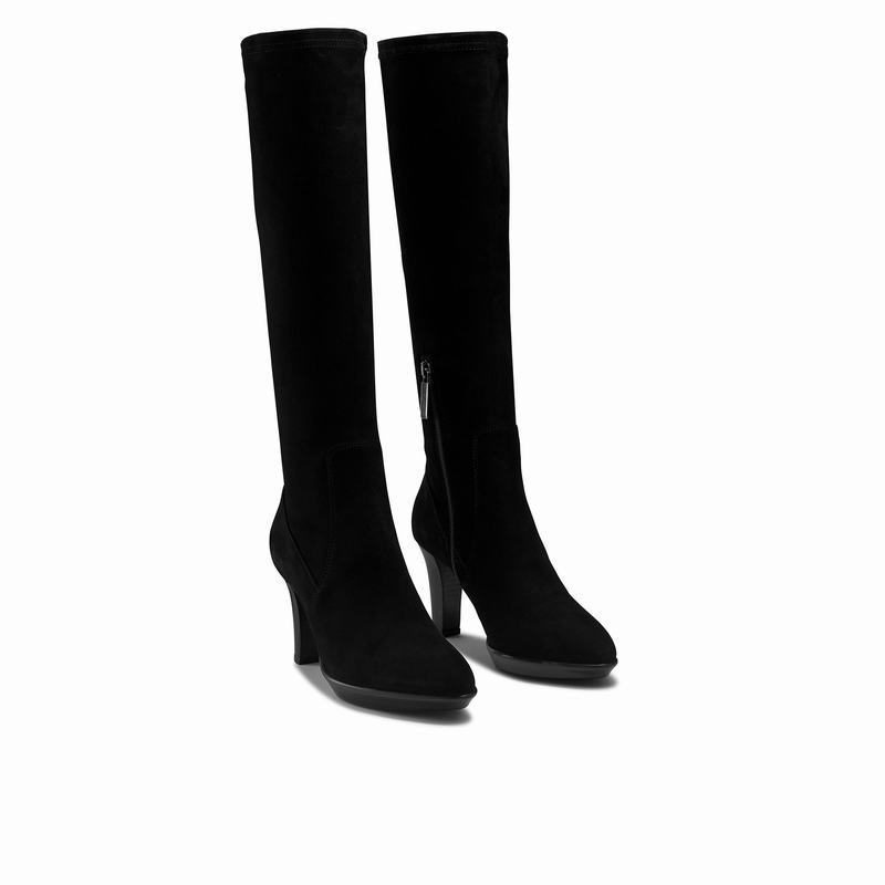 Black Russell And Bromley Windfall Women's Knee High Boots | ERU6458VT