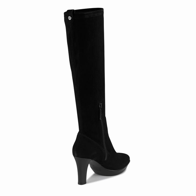 Black Russell And Bromley Windfall Women's Knee High Boots | ERU6458VT