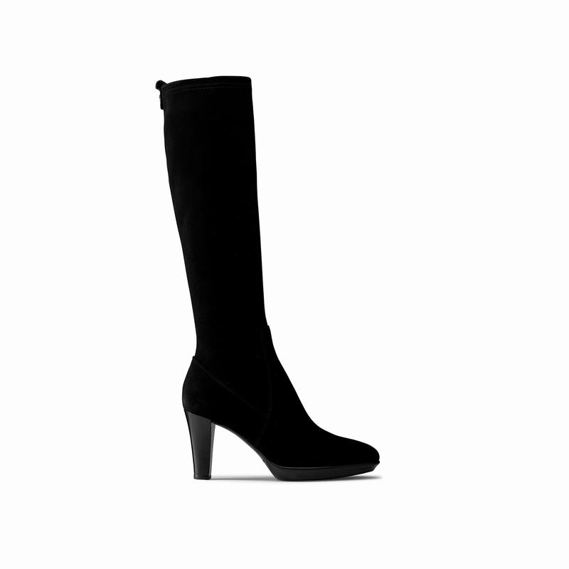 Black Russell And Bromley Windfall Women\'s Knee High Boots | ERU6458VT