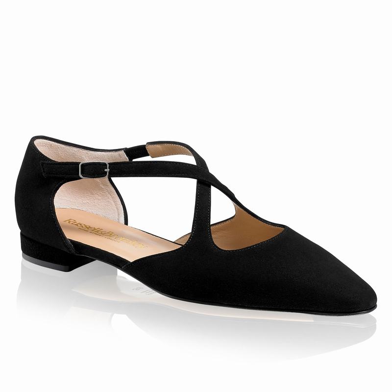 Black Russell And Bromley Xpresso Women's Dress Flats | ZIB733QZ