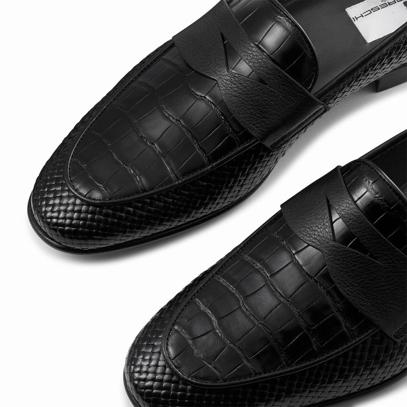 Black Russell And Bromley Yari Men's Loafers | TXO2341CS