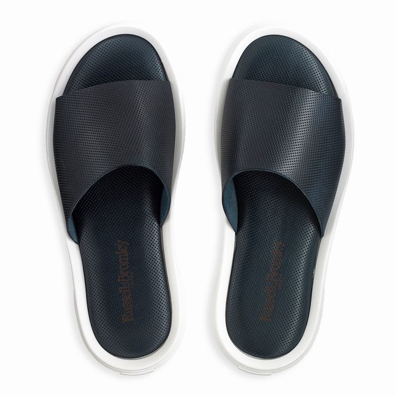 Blue Russell And Bromley Air Men's Sliders | QDJ6820WM