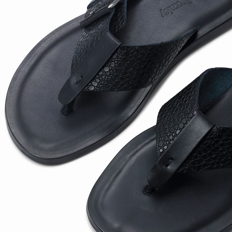 Blue Russell And Bromley Buckle Up Men's Sandals | SIL2837HV
