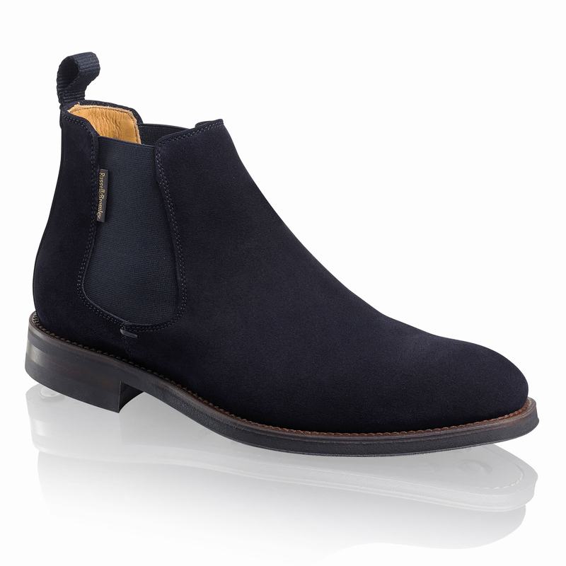 Blue Russell And Bromley Burlington Men's Chelsea Boots | KMZ398FW