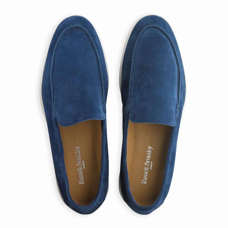 Blue Russell And Bromley Carmel Men's Slip On Shoes | DSY1248TJ