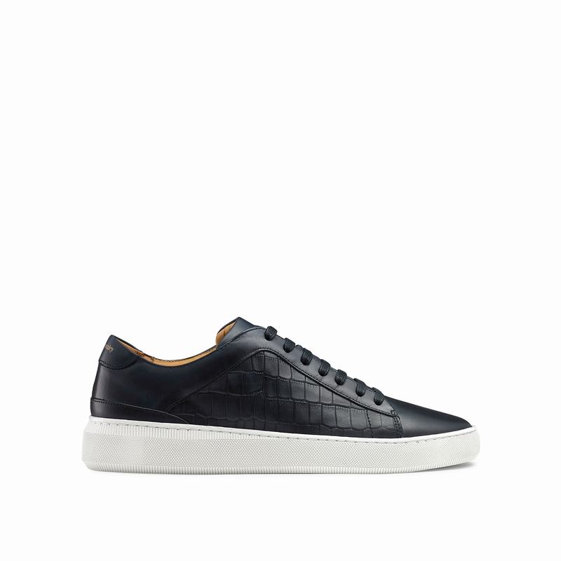 Blue Russell And Bromley Clear Run Men\'s Low Top Sneakers | ENO8689FV