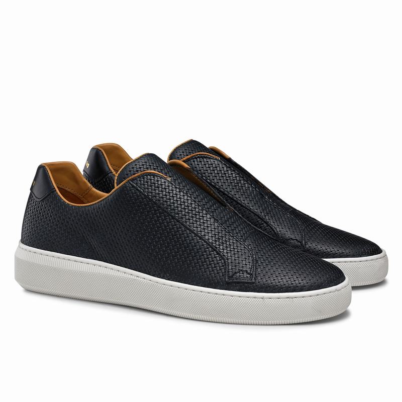 Blue Russell And Bromley Clearway M Men's Low Top Sneakers | YIB659PE