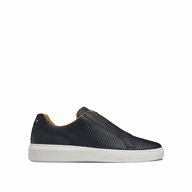 Blue Russell And Bromley Clearway M Men\'s Low Top Sneakers | YIB659PE