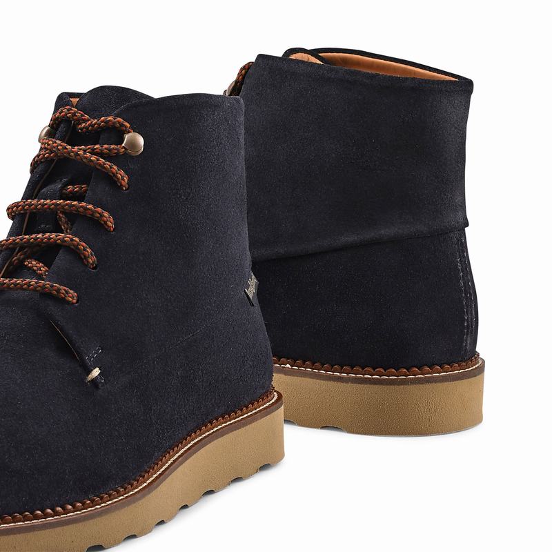 Blue Russell And Bromley Clyde Men's Lace Up Boots | UAS862RY