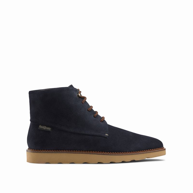 Blue Russell And Bromley Clyde Men\'s Lace Up Boots | UAS862RY