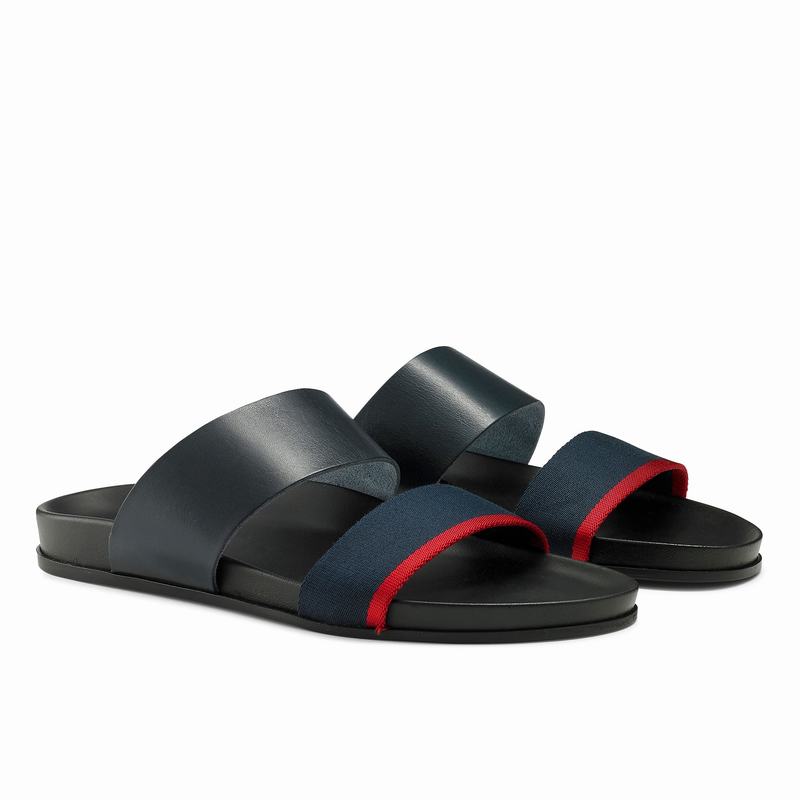 Blue Russell And Bromley Fab Line Men's Sandals | ZGA6280QV