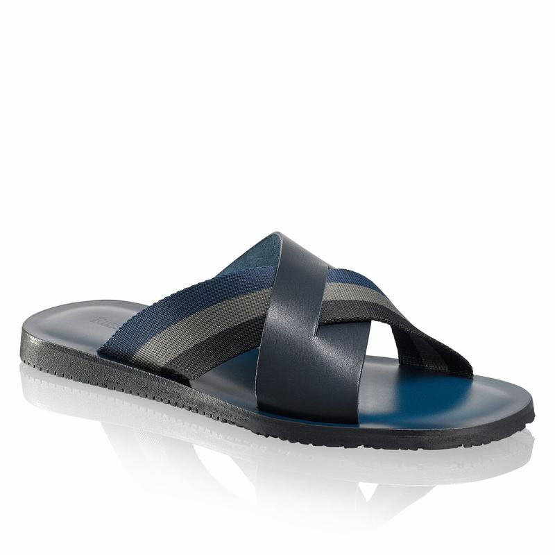 Blue Russell And Bromley Fab Men's Sliders | KBD9388EY
