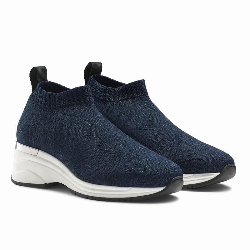 Blue Russell And Bromley Fly By Women's Slip On Trainers | KQD1024ET