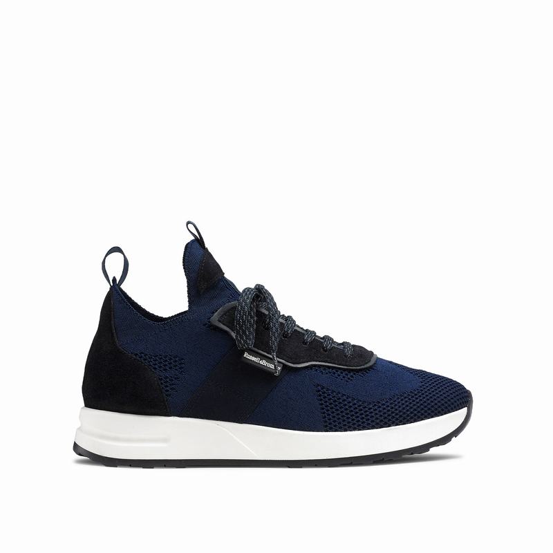 Blue Russell And Bromley Fly Guy Men\'s Low Top Sneakers | LLN4928PT