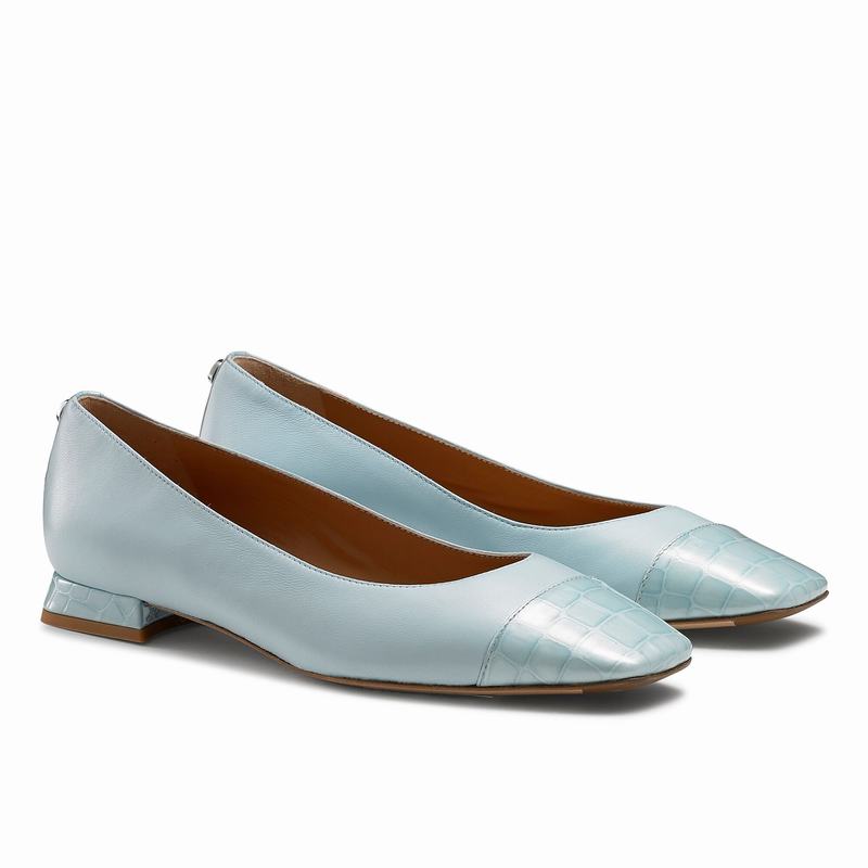Blue Russell And Bromley Fondant Women's Ballet Flats | NAE2941UJ