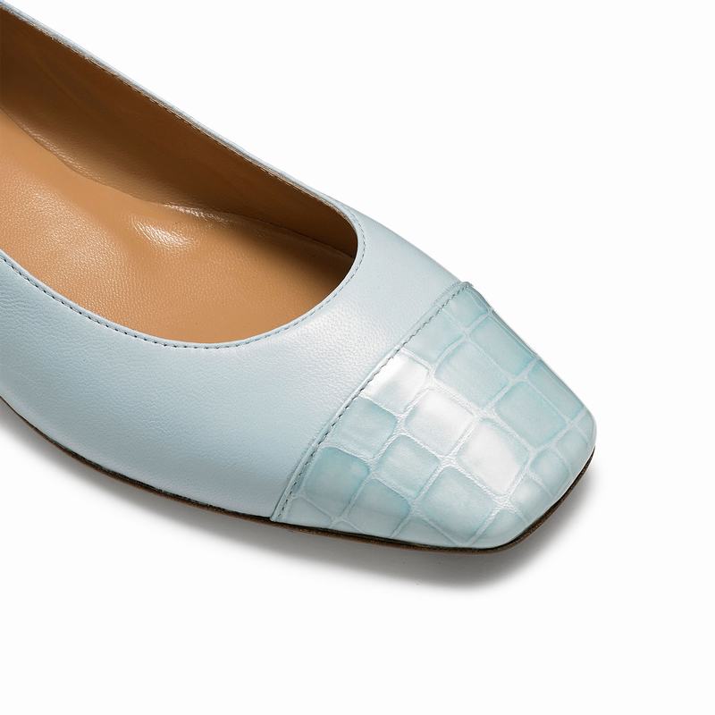 Blue Russell And Bromley Fondant Women's Ballet Flats | NAE2941UJ