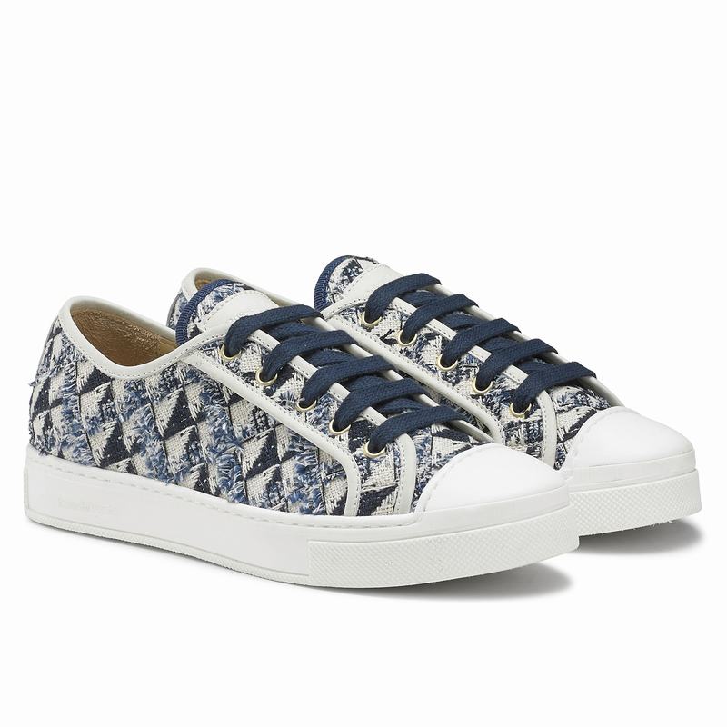 Blue Russell And Bromley Hampton Women's Low Top Sneakers | IUN8576MV
