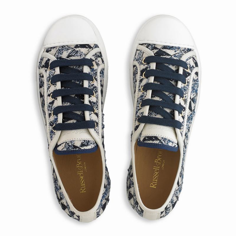 Blue Russell And Bromley Hampton Women's Low Top Sneakers | IUN8576MV