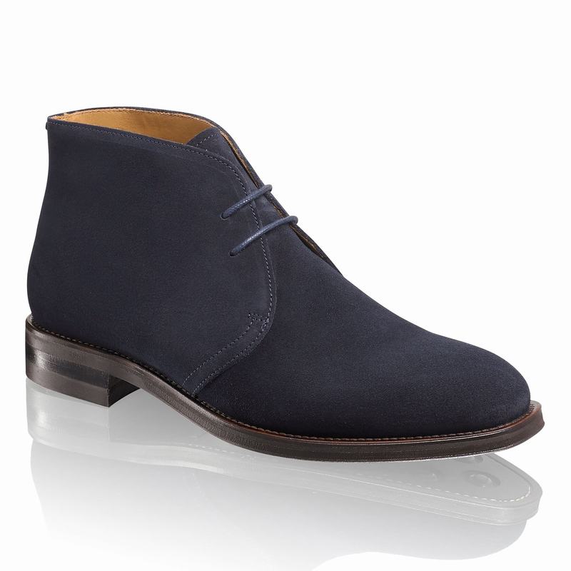 Blue Russell And Bromley Jermyn Men's Desert Boots | GVV531KW