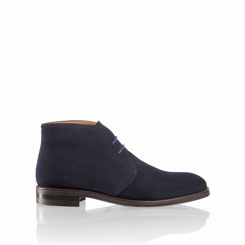 Blue Russell And Bromley Jermyn Men\'s Desert Boots | GVV531KW