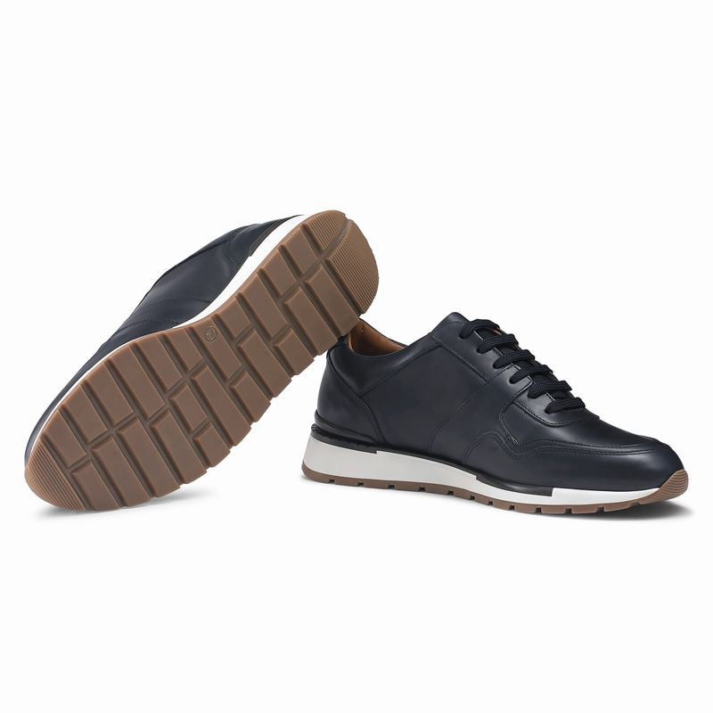 Blue Russell And Bromley Lomond Men's Low Top Sneakers | SHW8179RV