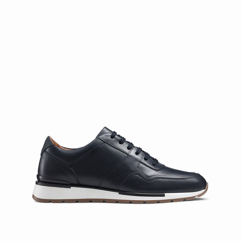 Blue Russell And Bromley Lomond Men\'s Low Top Sneakers | SHW8179RV
