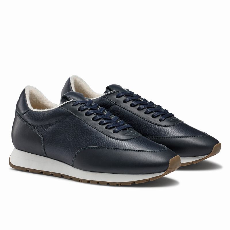Blue Russell And Bromley Out Run Men's Low Top Sneakers | TFY606DU