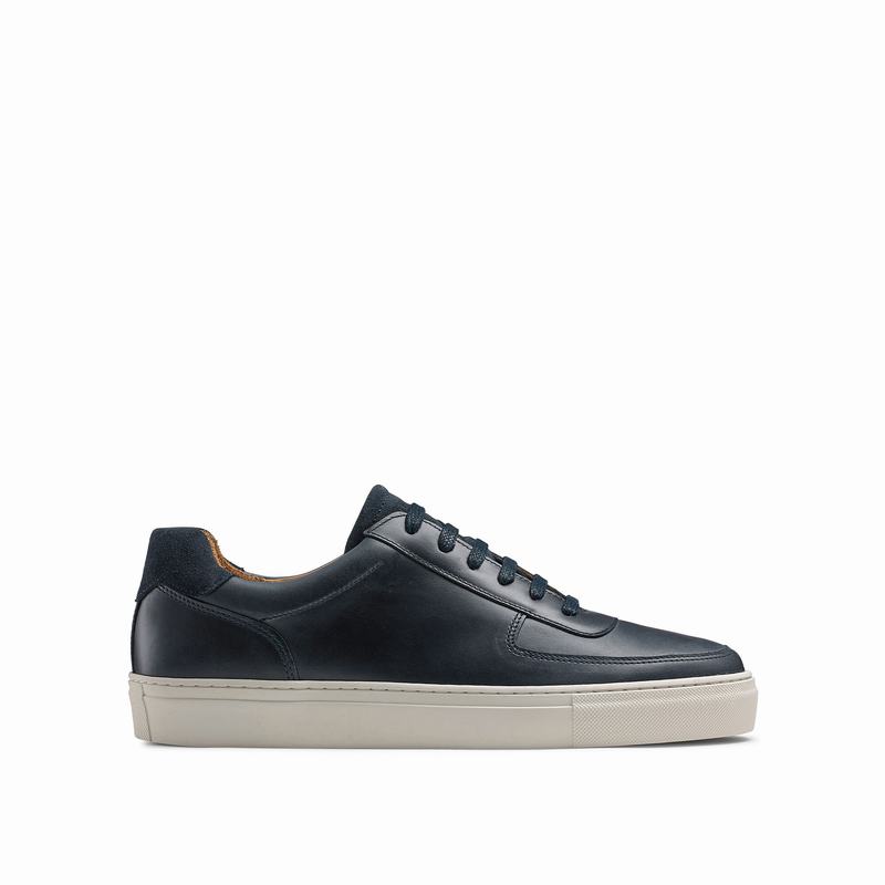 Blue Russell And Bromley Outfield Men\'s Low Top Sneakers | VEK4354XJ
