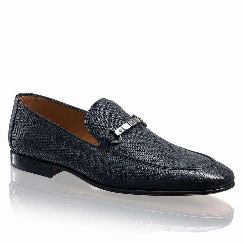Blue Russell And Bromley Pluto Men's Loafers | QJI8288XQ