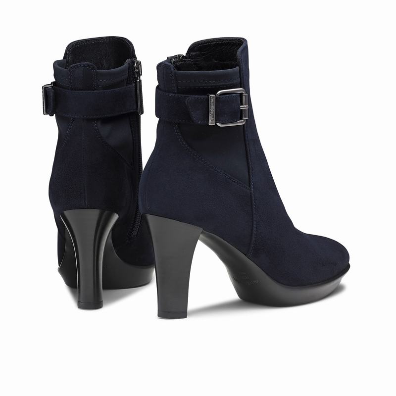 Blue Russell And Bromley Raindrop Women's Ankle Boots | DTB1519RO