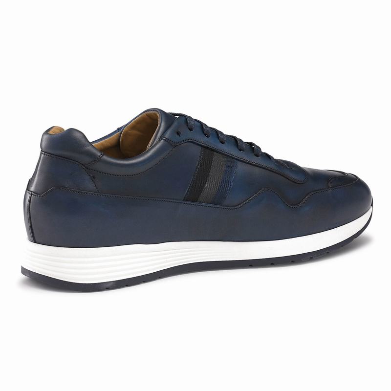 Blue Russell And Bromley Run Time Men's Low Top Sneakers | RVR221TR