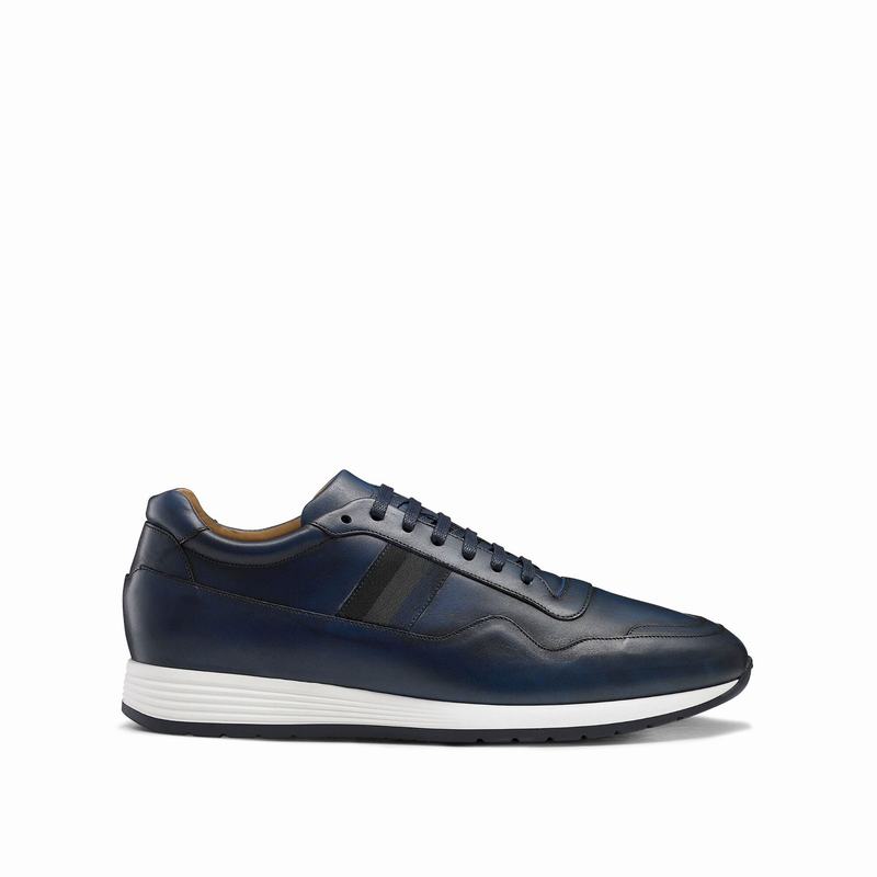 Blue Russell And Bromley Run Time Men\'s Low Top Sneakers | RVR221TR