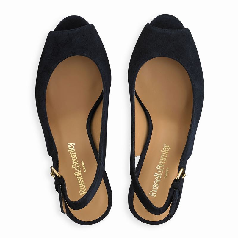 Blue Russell And Bromley Sandown Women's Wedge Sandals | VQX1959RJ