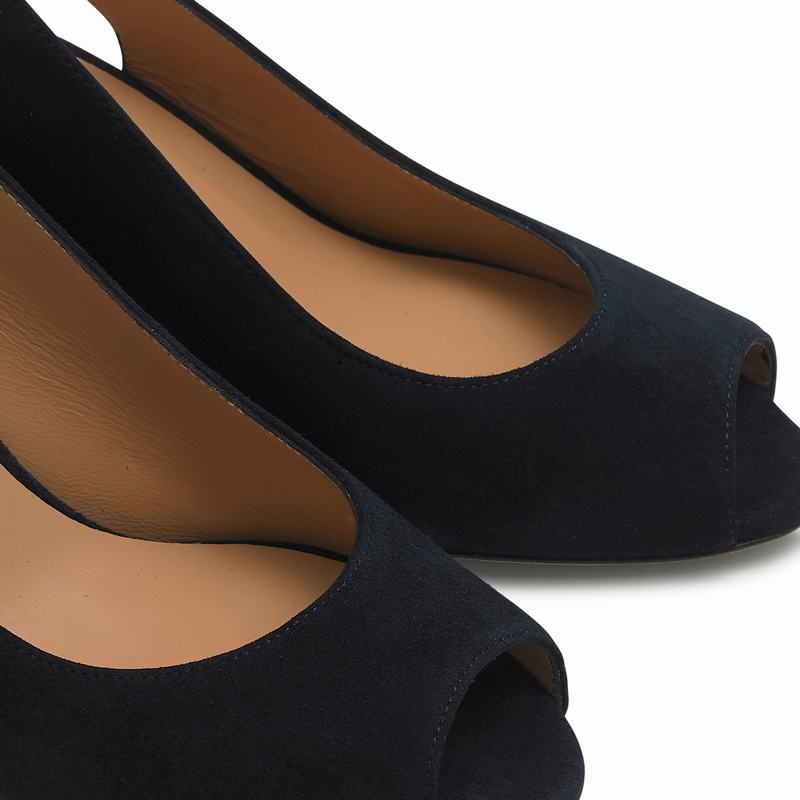Blue Russell And Bromley Sandown Women's Wedge Sandals | VQX1959RJ