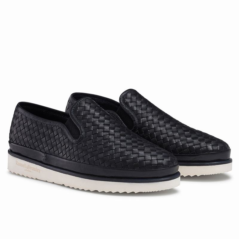 Blue Russell And Bromley Sanmarina Women's Slip On Trainers | XCX2454KE