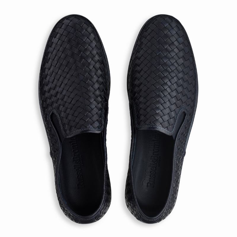 Blue Russell And Bromley Sanmarina Women's Slip On Trainers | XCX2454KE