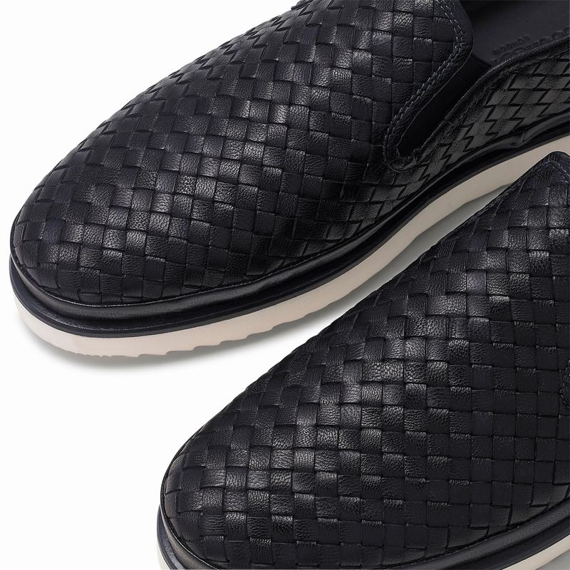 Blue Russell And Bromley Sanmarina Women's Slip On Trainers | XCX2454KE