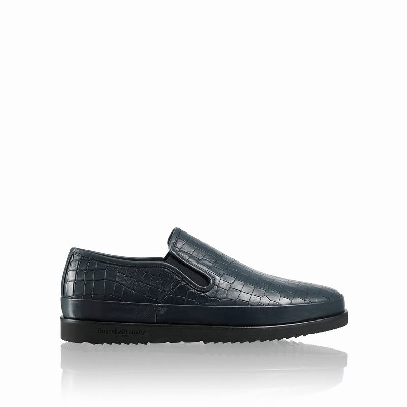Blue Russell And Bromley Sanmarino Men\'s Slip On Shoes | QDY4438ZZ