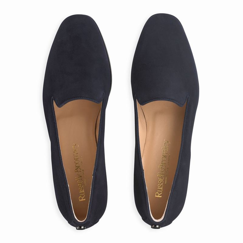 Blue Russell And Bromley Smoking Women's Dress Flats | GKL8437VP
