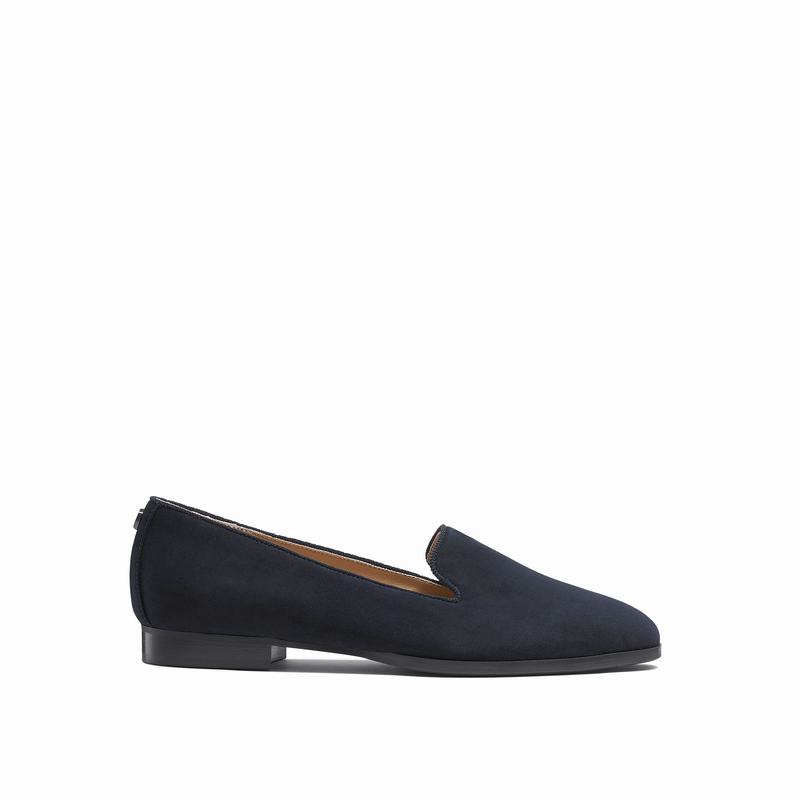 Blue Russell And Bromley Smoking Women\'s Dress Flats | GKL8437VP