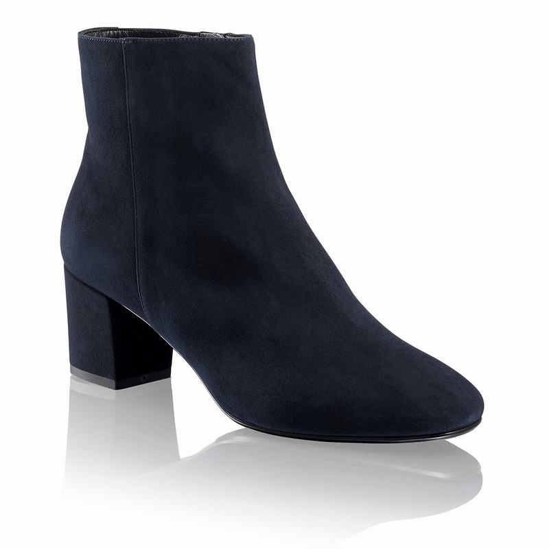 Blue Russell And Bromley Trinity Women's Ankle Boots | FCY5925IW