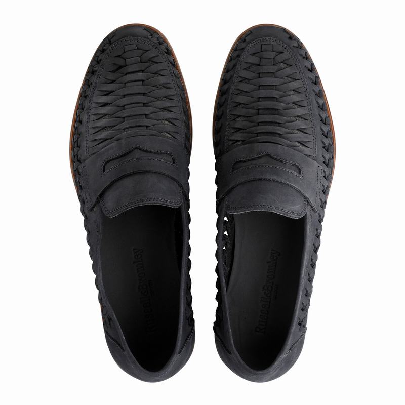 Blue Russell And Bromley Uppercut Men's Slip On Shoes | TRR5077TC
