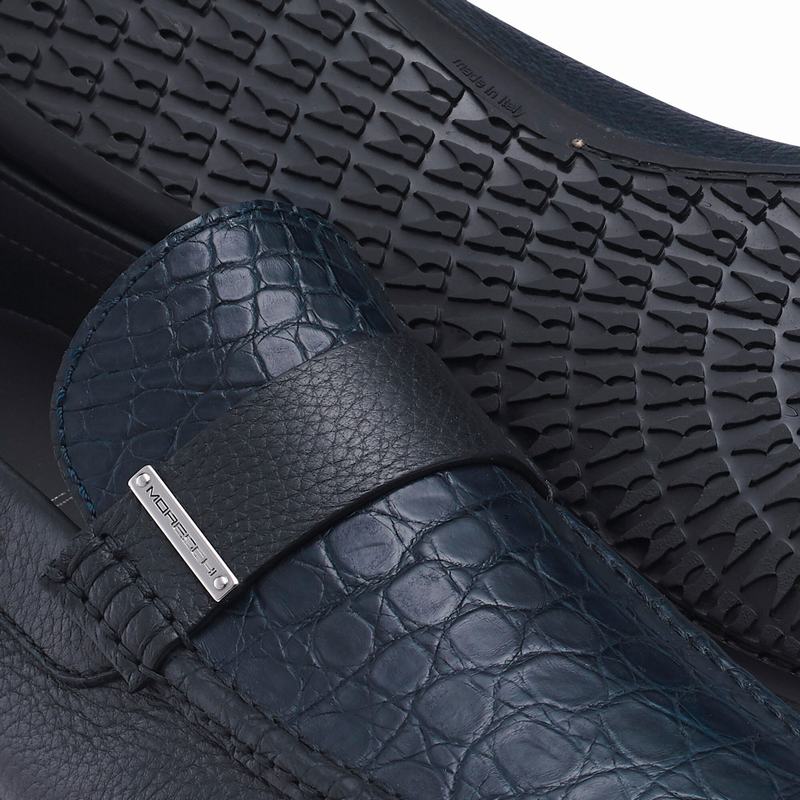 Blue Russell And Bromley Yoga Men's Loafers | ZVM265VD