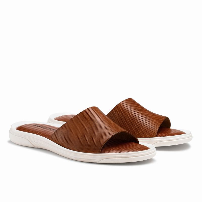 Brown Russell And Bromley Air Men's Sliders | HPU1351VP