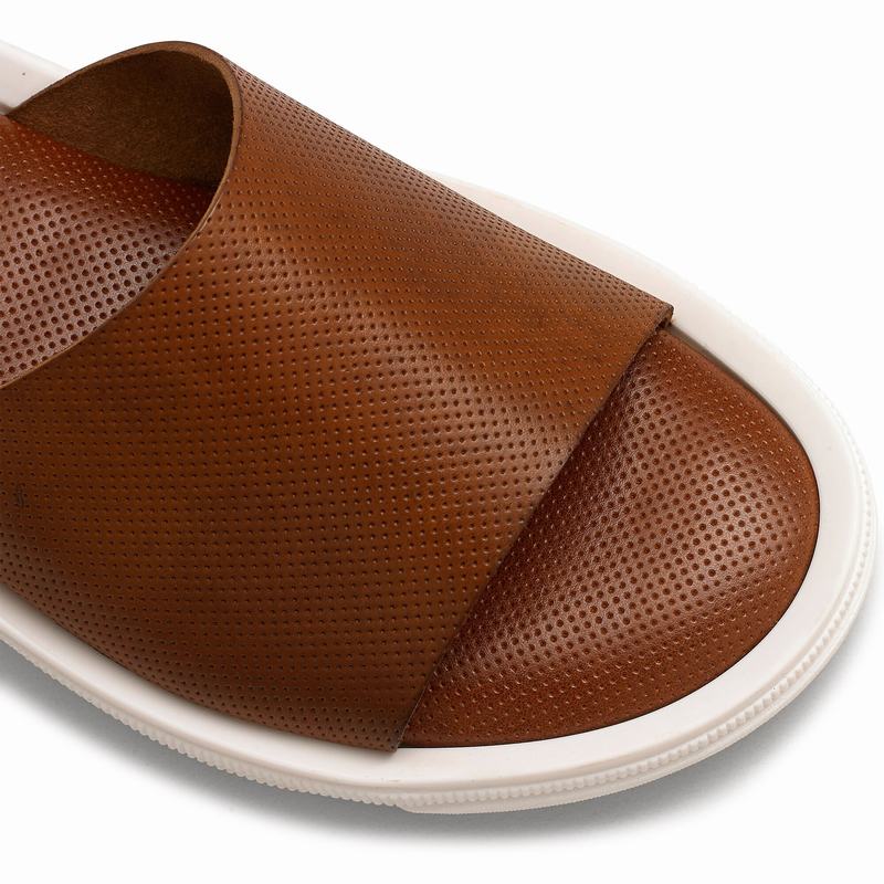 Brown Russell And Bromley Air Men's Sliders | HPU1351VP