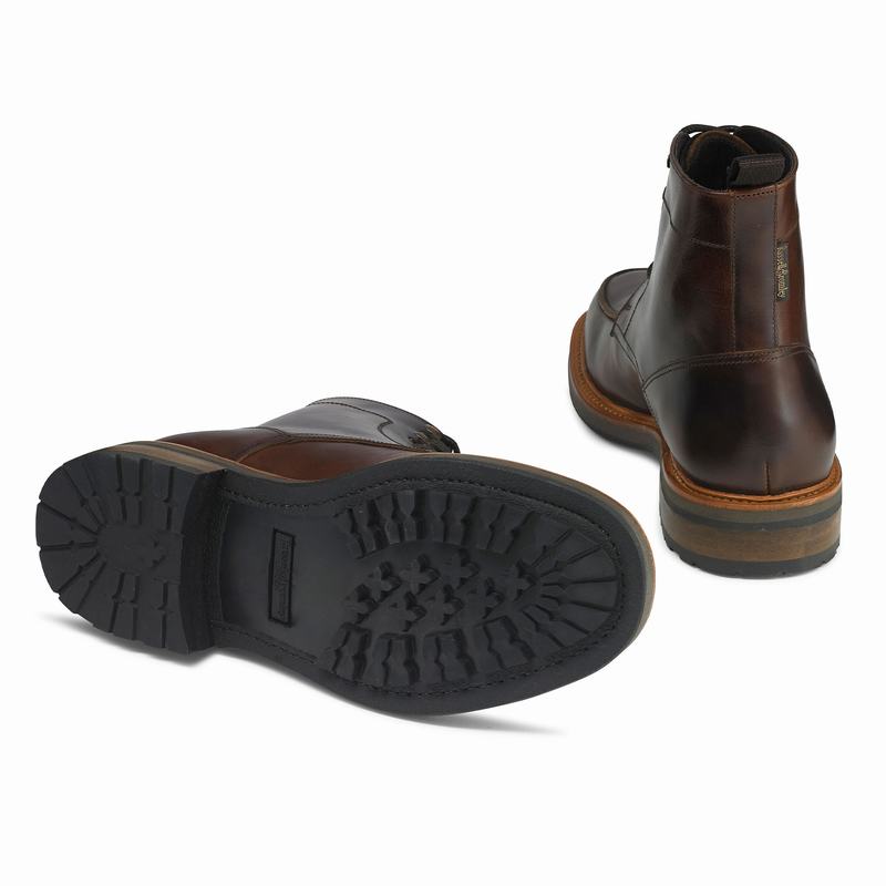 Brown Russell And Bromley Ambleside Men's Lace Up Boots | HCL9820WX