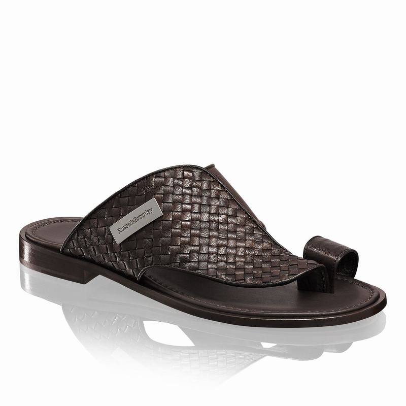 Brown Russell And Bromley Arabian Men's Sandals | XTZ830FE