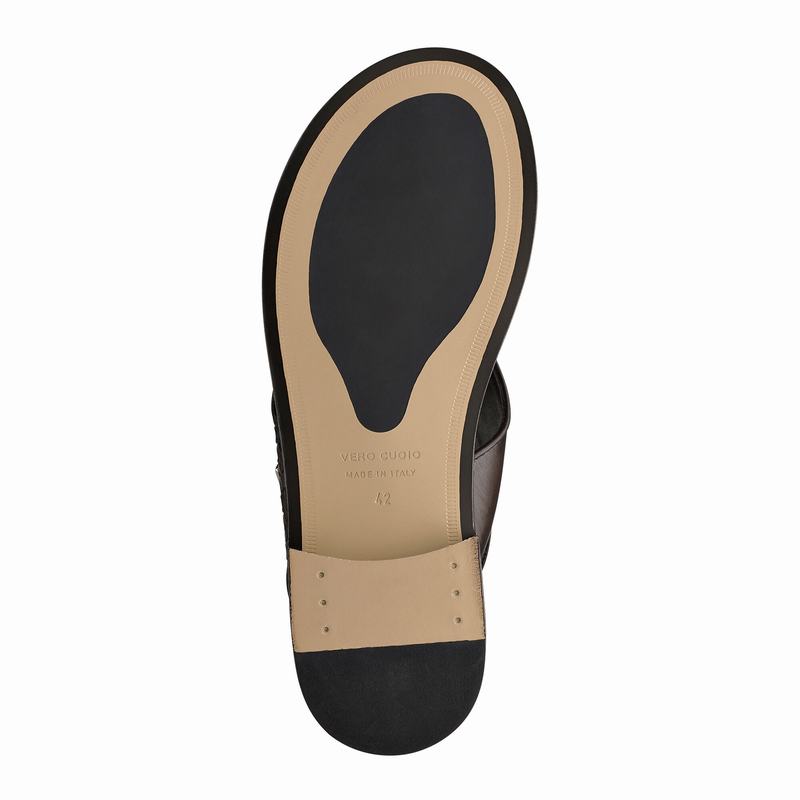 Brown Russell And Bromley Arabian Men's Sandals | XTZ830FE
