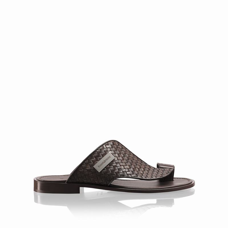 Brown Russell And Bromley Arabian Men\'s Sandals | XTZ830FE