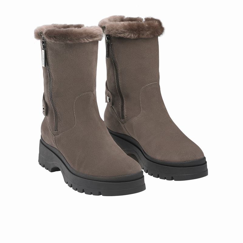 Brown Russell And Bromley Arctic Women's Ankle Boots | RBD770NY